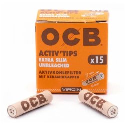 OCB Filtre cu Carbune activ Virgin Nealbite Extra Slim 6mm x15