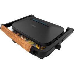 Grill Electric Cecotec Rock nGrill 1200 Wood, 1300 W, Invelis piatra RockStone