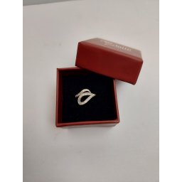 Inel pentru Dama, Jolie, Argint 925, Model Sarpe cu Pietre, 2.3g, 1 cm x 1.5 cm, Marimea 54, Argintiu