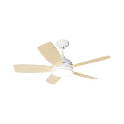 Ventilator LED dimabil de tavan Aigostar 20W/230V 2700-6500K 132 cm alb/bej + telecomandă