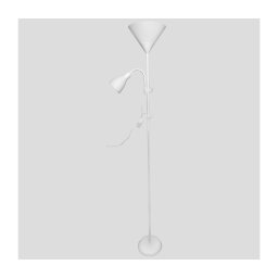Lampadar WENDY, 1xE27/100W/230V + 1xE14/40W, alb