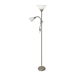 Lampadar WENDY 1xE27/100W/230V + 1xE14/40W crom mat