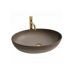 REA-U0627 - Lavoar CAROLA pentru blat 39x51,5 cm ceramică/maro