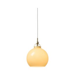 Halo Design 748006 - Lustră TOSCANA suspendată pe cablu, 1 x E27, 40 W, 230 V, Ø 27 cm, bej/alamă