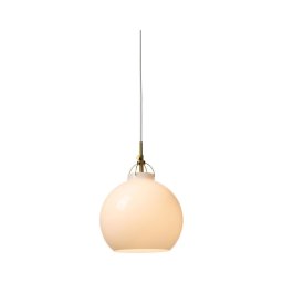 Halo Design 747993 - Pendul suspendat pe cablu TOSCANA, 1xE27/40W/230V, Ø 27 cm, crem/alamă