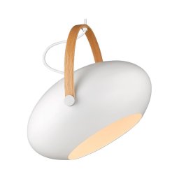 Halo Design 734375 - Lustră suspendată pe cablu DC 1xE27/40W/230V Ø 40 cm, alb/stejar