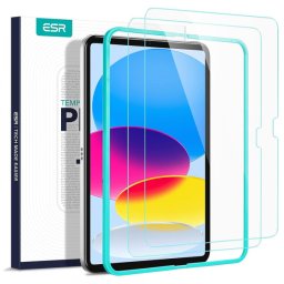 Folie de protectie Ecran ESR pentru Apple iPad (2025) / (2022), Sticla Securizata, Full Glue, Set 2 bucati
