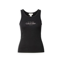 CALVIN KLEIN Top Contour 2X2 Rib Graphic Tank LV047F816G UB1 black