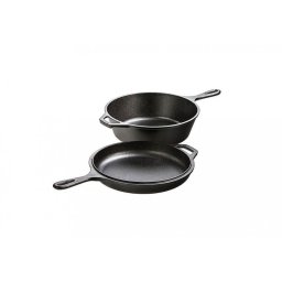 Oala-tigaie din fonta 2 în 1 cu capac, 26,5 cm, Perfect Home