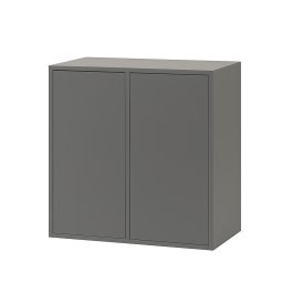 Dulap de perete Leziter Boxie cu 2 usi, 80x80x37 cm, antracit