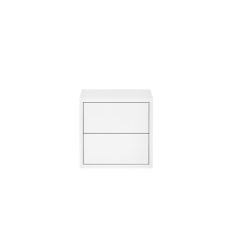 Dulap de perete Leziter Boxie alb cu 2 sertare, 40x40x37 cm