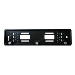 Suport numar auto cu 3 senzori de parcare integrati, 12V, cu avertizare sonora