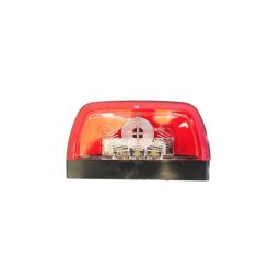 Lampa numar LED 12–24V cu pozitie rosie, 10x5,5 cm pentru remorca