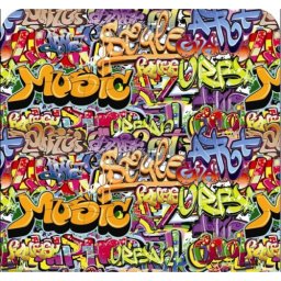 Colant auto BOMB TY030 model graffiti, 1 x 1,5 m pentru colantare si decor