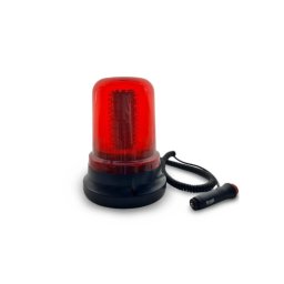 Girofar rosu cu magnet, 120 LED, 12–24V, 2 moduri lumina (Cod 51066)