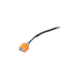 Mufa bec H4 cu soclu ceramic si cablu, 12–24V, pentru far auto (DISHB46)