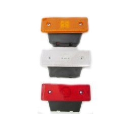 Lampa laterala 24V rosie cu 4 LED SMD, marcaj gabarit remorca