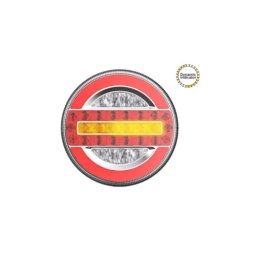 Lampa stop rotunda LED pentru camion 12-24V, semnalizare dinamica, IP67 (SL-5020)