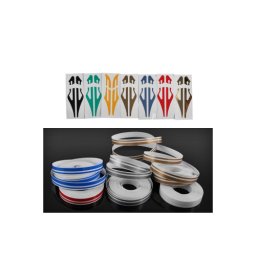 Banda decorativa auto 2 linii pentru caroserie, 10 mm x 10 m, JK-350