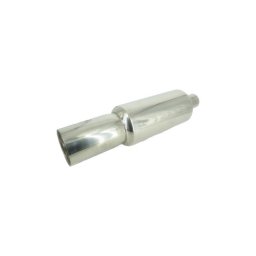 Toba sport universala din inox cu silencer si reglaj sunet, 46 cm, 50/90 mm