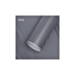 Rola folie carbon 3D gri antracit anti-bule 1,5 m x 10 m (CF-10DR)