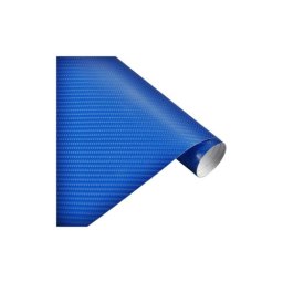 Folie carbon 3D albastra autoadeziva, rola 1.27 m x 30 m (KM9329)