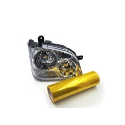 Folie galbena autoadeziva pentru protectia farurilor si stopurilor, 60x60 cm