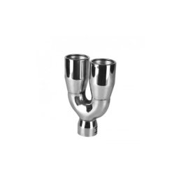 Ornament toba dublu din inox Premium HY02, prindere cu surub, 21 cm