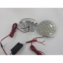 Proiectoare LED DRL 107B cu 20 LED-uri High Power, lumina alb rece 6000K