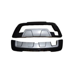 Set bullbar fata si spate pentru Dacia Duster I 2012–2017, plastic negru-argintiu