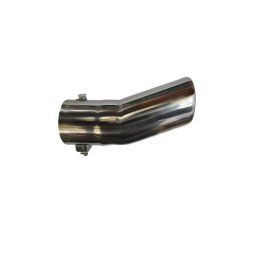 Ornament toba inox cromat universal sport, 16 cm, cu prindere cu surub