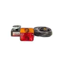 Set lampi magnetice pentru remorca 12V, stopuri cu mufa 7 pini si cablu 7,5 m BK69080