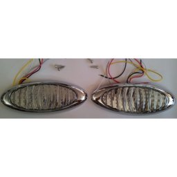 Lampa stop frana LED LET02 12V/24V, cu semnal si marsarier, set 2 bucati