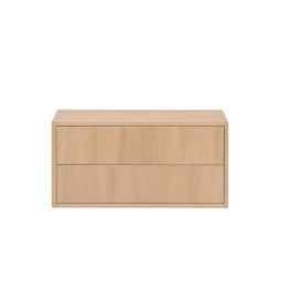 Dulap de perete Leziter Boxie cu 2 sertare, 40x80x37 cm, stejar Sonoma
