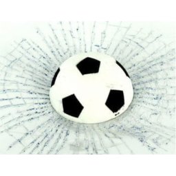 Abtibild 3D minge de fotbal cu efect relief, autoadeziv