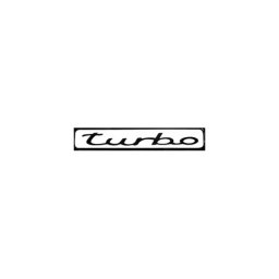 Abtibild Turbo auto alb din autocolant rezistent, pentru exterior si interior, DZ-076
