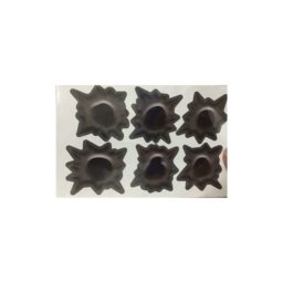 Abtibild 3D cu urme de gloante mari, set 6 bucati, cod 3D-FK6