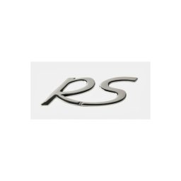 Emblema auto RS cromata, autoadeziva, 10,5 x 5 cm (Cod 02)