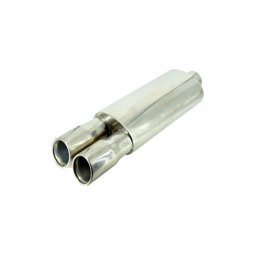 Toba inox universala 63 mm (intrare 6,3 cm), 55 cm, argintiu lucios – OEM 801212-7676X