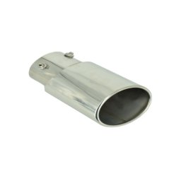 Ornament toba din inox premium oval 17,5 cm, finisaj cromat, cod 7619