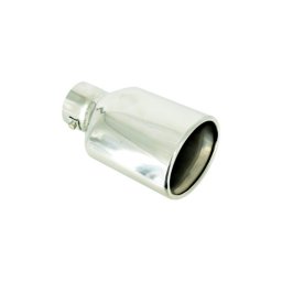 Ornament toba auto premium din inox, oval 125x75 mm, prindere cu surub H021