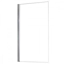 Paravan cada Leziter Eva 78x140 cm, sticla securizata 6 mm, profil zinc
