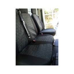 Set huse scaune dedicate Fiat Ducato 2006+ (2+1) fractionate, negru