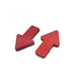 Set 2 reflectoare rosii tip sageata 100x54x7 mm pentru remorca, auto (Cod 8426)