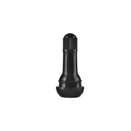 Valva tubeless TR414 pentru jante auto 14 inch, cauciuc negru cu insertie metalica