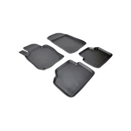 Set covorase auto din cauciuc tip tavita pentru Hyundai Elantra CN7 2020+ (4 buc), negre