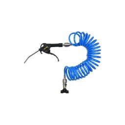 Pistol de suflare aer cu furtun spiralat 5 m pentru compresor, 10 bar