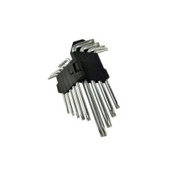 Trusa 9 imbusuri Torx/Stea 1.5–10 mm cu suport compact (Cod 34-3)