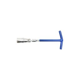 Cheie pentru bujii 21 mm cu articulatie cardanica, otel Cr-V, 250 mm