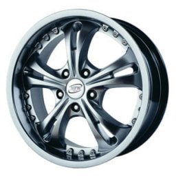 Janta aliaj Monza 47, 17 inch, design sport cu finisaj argintiu